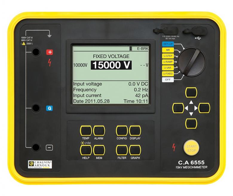 Chauvin Arnoux CA 6555 15 kV Insulation Tester Chauvin Arnoux CA 6555 15 kV Insulation Tester