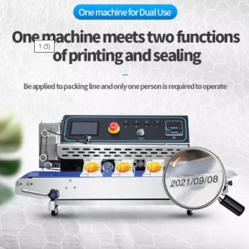 Horizontal Continuous Band Sealer with Ink-jet Printing and Coding Function