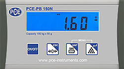 PCE Instruments PCE-PB 150N-ICA Benchtop Scale Incl. ISO Calibration Certificate
