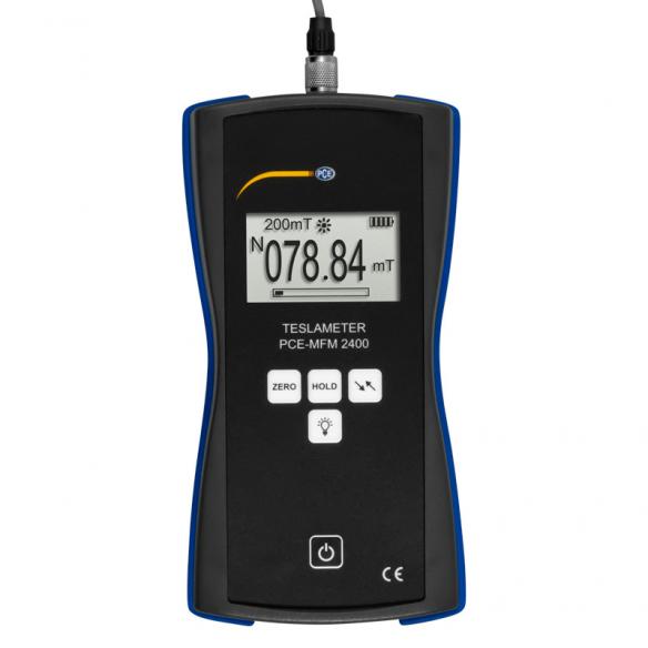 PCE Instruments PCE-MFM 2400-ICA High Precision Gaussmeter incl. ISO Calibration Certificate 